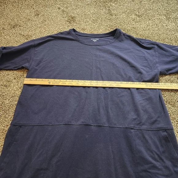 Eileen Fisher Organic Cotton Jersey Round Neck Dress Size Large - Picture 6 of 7